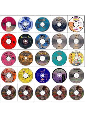 25 CD-ROM Kids Lot #3 (1995-1996) Vintage NEW or Like NEW CD's in Sleeves